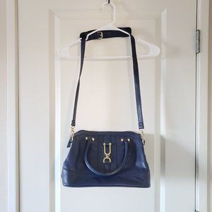 London Fog Nora Dome Shoulder Bag in Navy